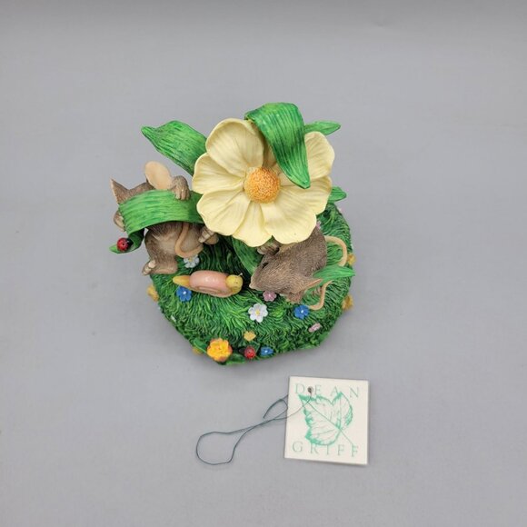 Charming Tails Hangin Around Musical Figurine Mice Snail Flower Silvestri - Picture 6 of 9